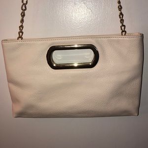Off white clutch/ satchel